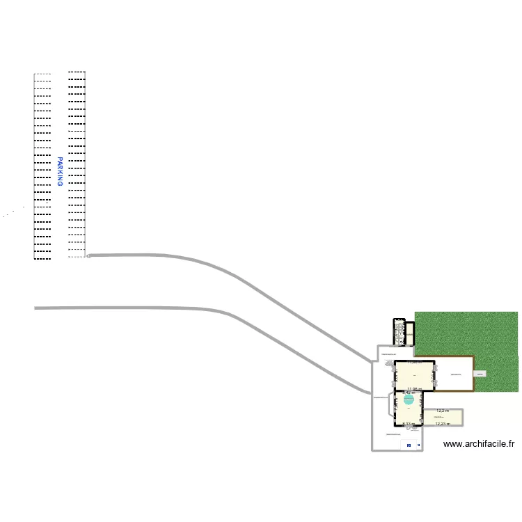 LE MOULIN. Plan de 10  et 296 m²