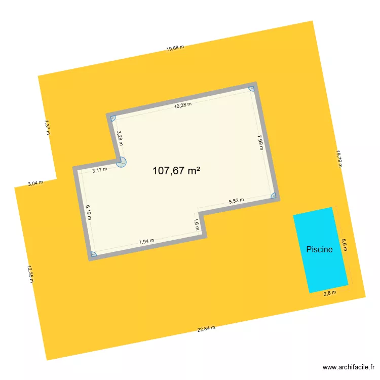 VERGEZE 2026. Plan de 1 et 108 m² VERGEZE 2026. Plan de 1 et 108 m²