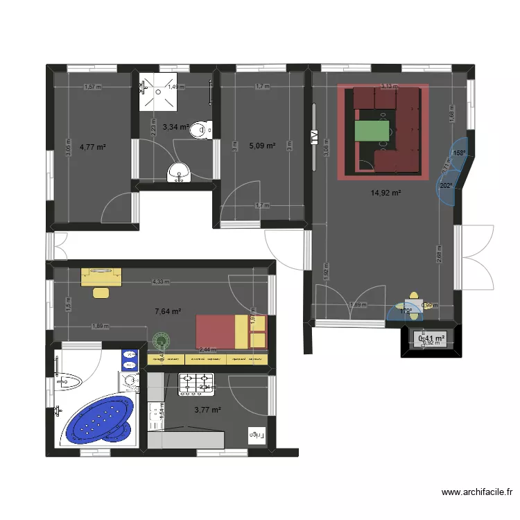 Maison Dah Claire. Plan de 