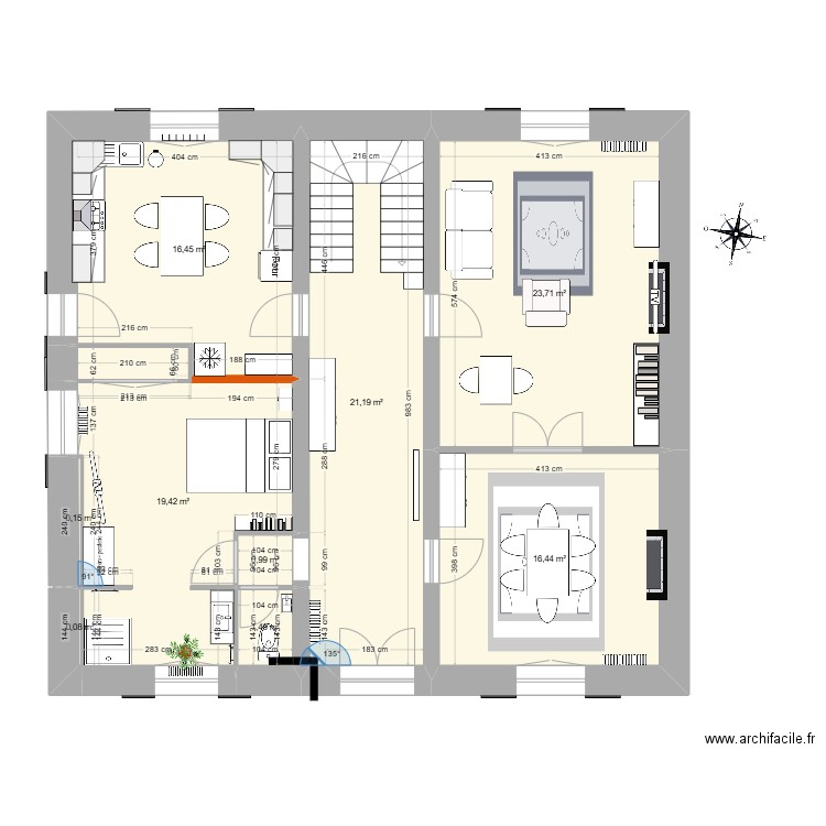 RDC Mouliherne V4. Plan de 0 pièce et 0 m2