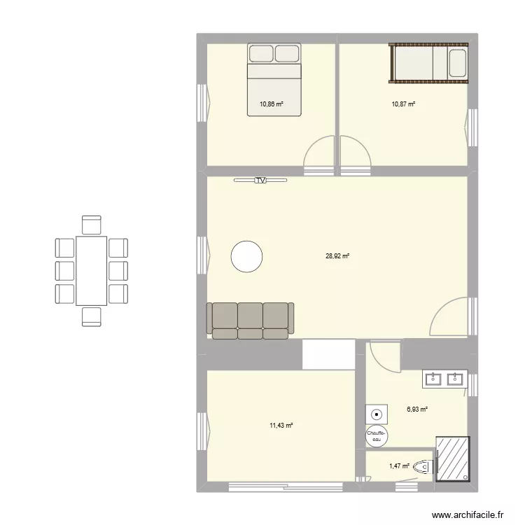 maison les roches taille réel 2. Plan de 6 Pièces et 70 m² maison les roches taille réel 2. Plan de 6 Pièces et 70 m²