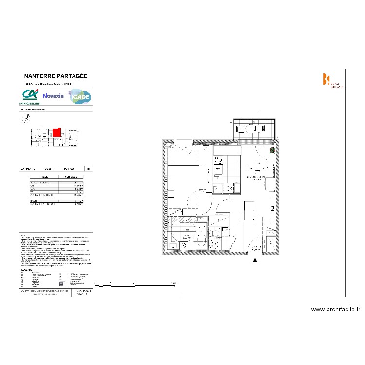 nanterre v2. Plan de 0 pièce et 0 m2
