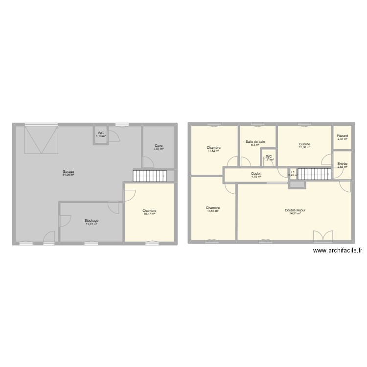 BORD Roxanne. Plan de 18 pièces et 187 m2
