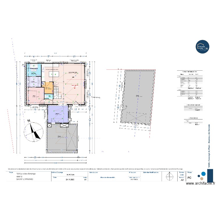 Elec maison ST LYPHARD. Plan de 0 pièce et 0 m2