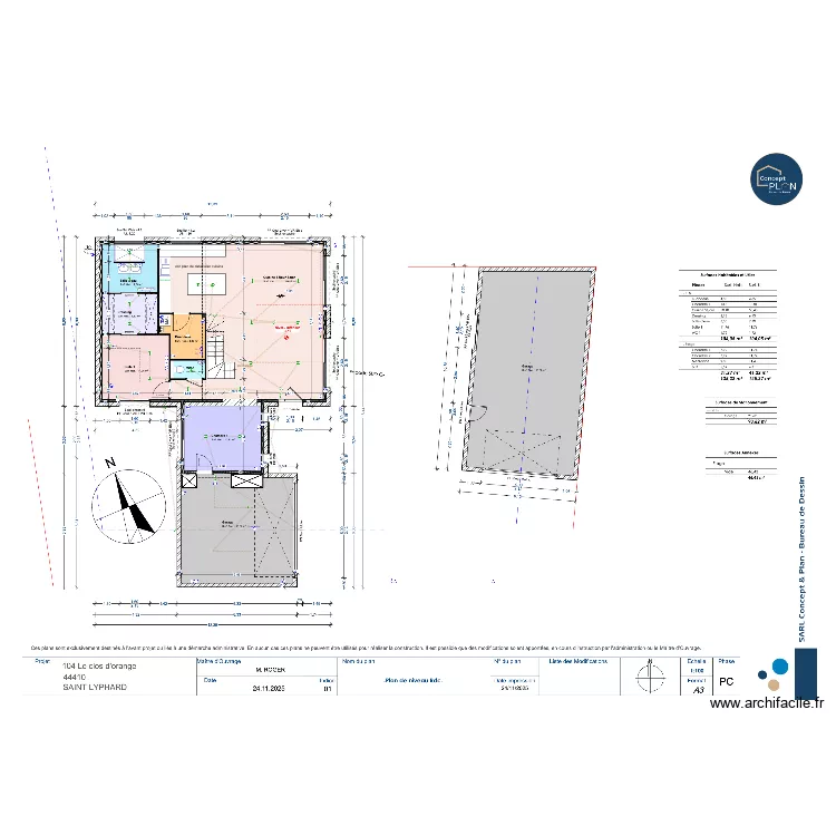 Elec maison ST LYPHARD. Plan de 