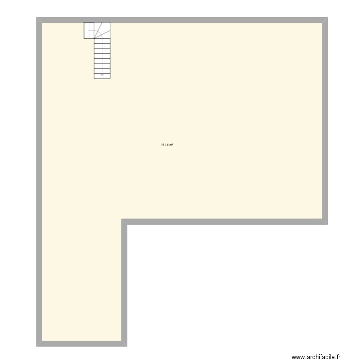 Étage 1. Plan de 1 pièce et 162 m2