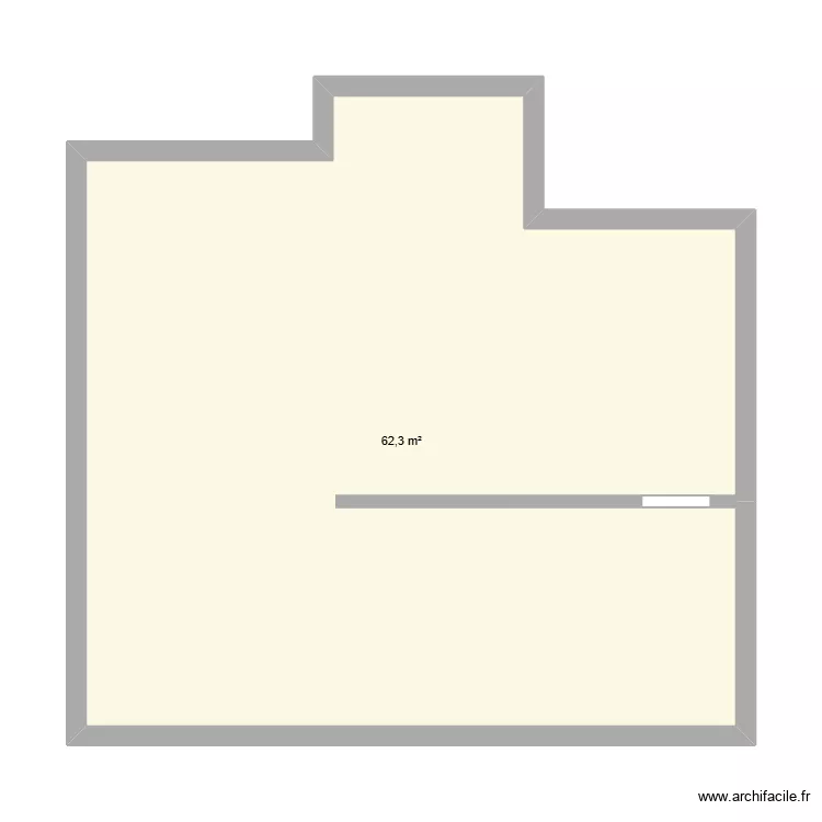 GABORIEAU LAURENT. Plan de 1 Pièce et 62 m² GABORIEAU LAURENT. Plan de 1 Pièce et 62 m²