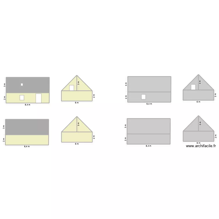 DP Kerihuel - plan de fa&ccedil;ade. Plan de 