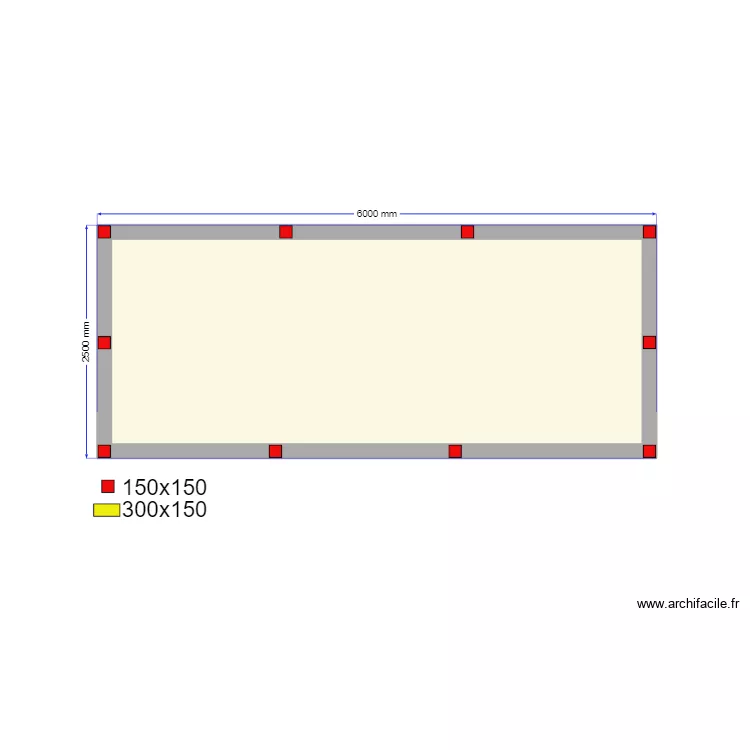 15 Сваи. Plan de 