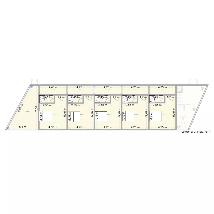 extension moh kangah. Plan de 30  et 388 m²