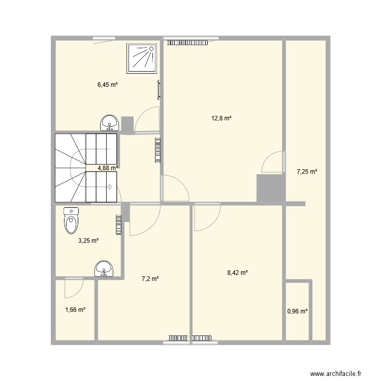 Erquy 1er. Plan de 9 pièces et 53 m2
