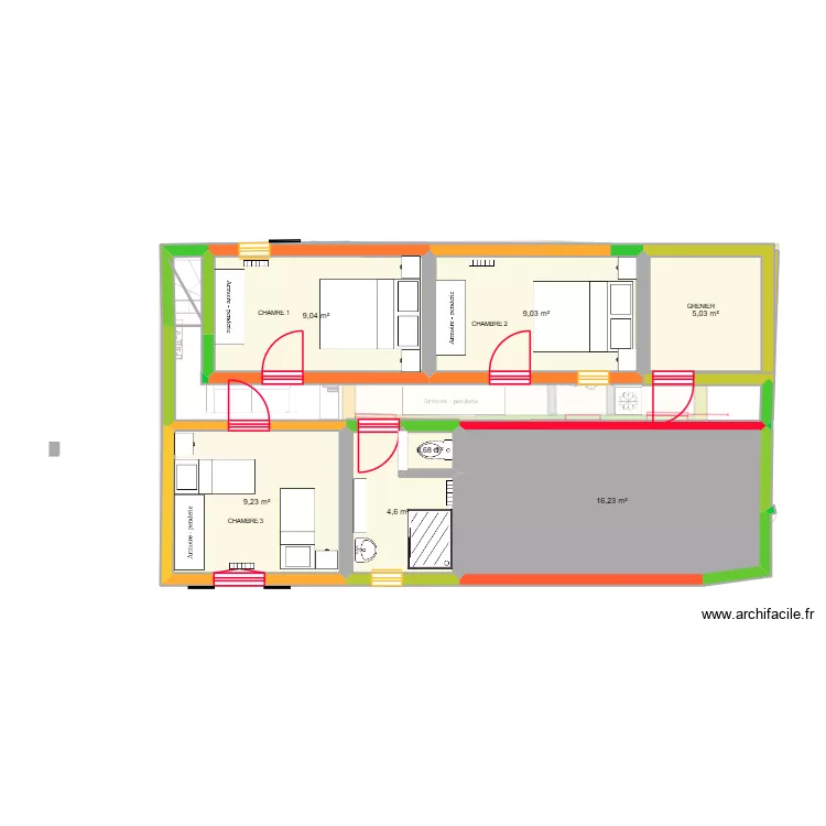 courades 2. Plan de 10 et 74 m² courades 2. Plan de 10 et 74 m²