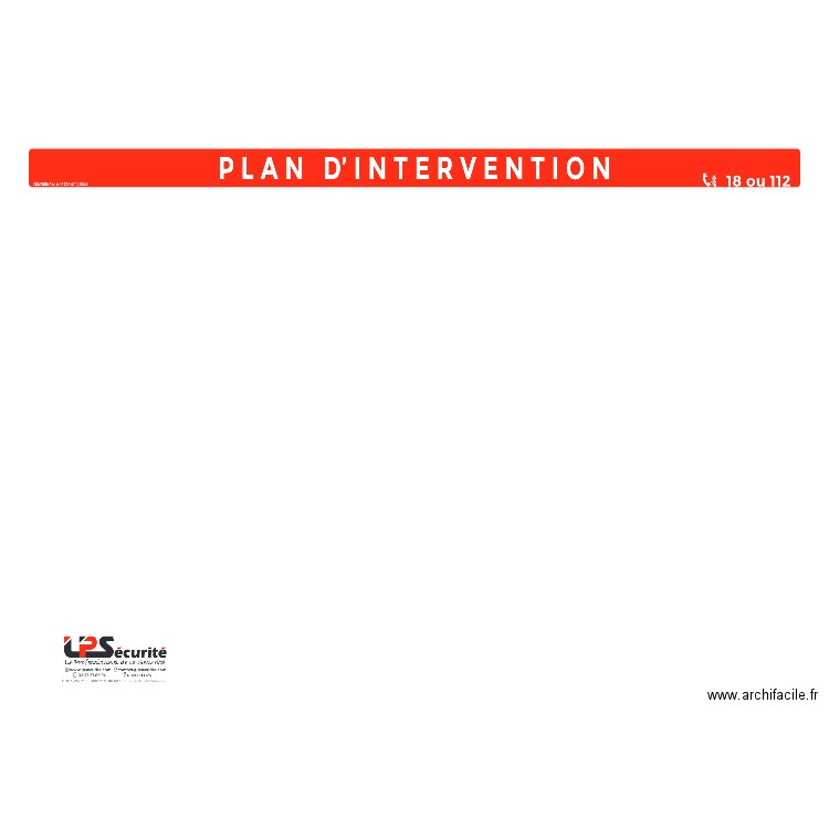 PLAN INTERVENTION VIERGE. Plan de 0 pièce et 0 m2