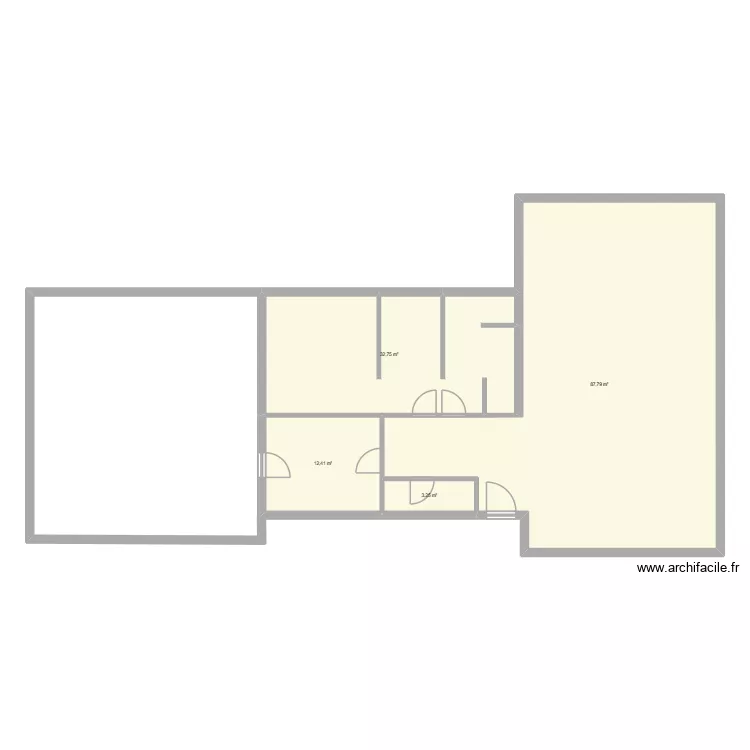 maison. Plan de 4 pièces et 136 m²