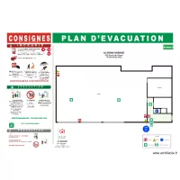 Plan d'évacuation GARAGE ILLYRIAN