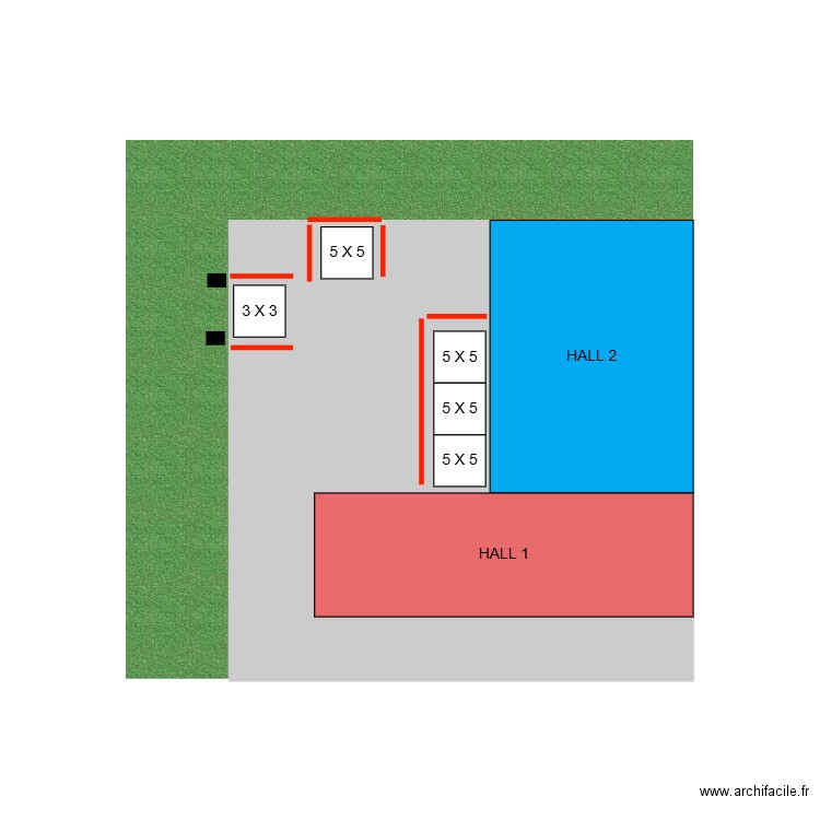 Plan implantation JC-LAFONTAINE 2. Plan de 0 pièce et 0 m2