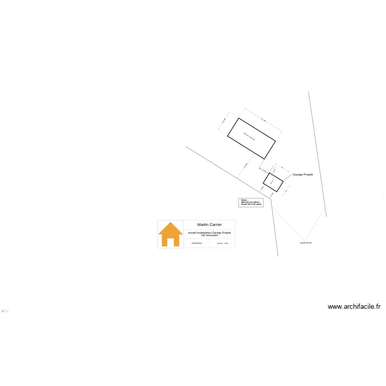 Implantation (191) extraction. Plan de Implantation (191) extraction. Plan de