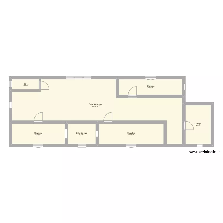 Maison Chloé. Plan de 7 et 101 m² Maison Chloé. Plan de 7 et 101 m²