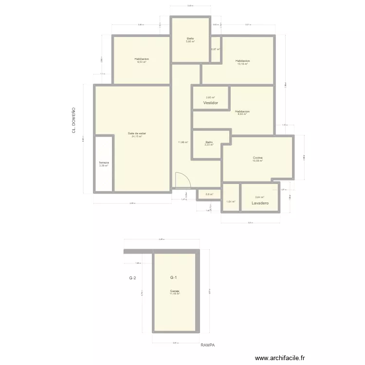 dome&ntilde;o 8C-4 MANISES. Plan de 