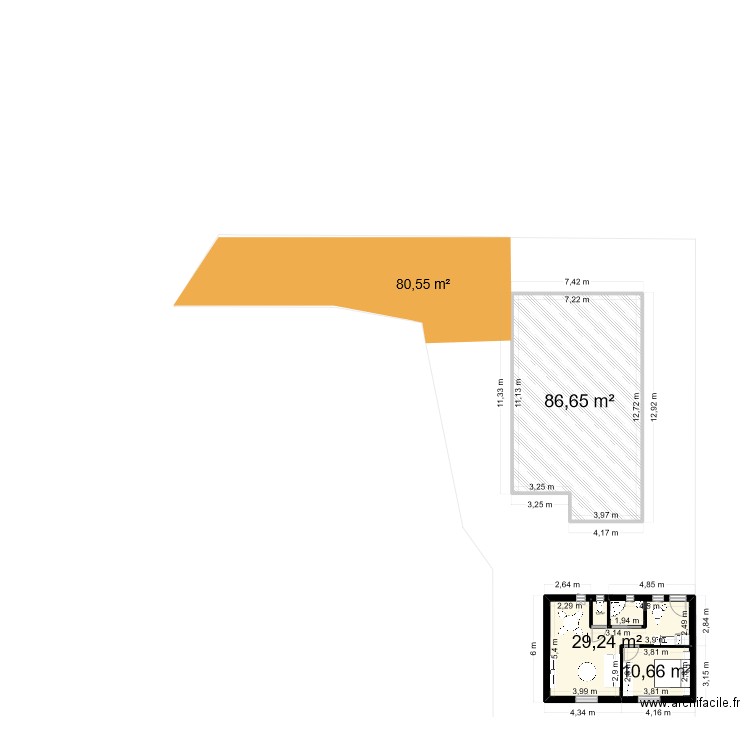 rêve 4. Plan de 4 pièces et 128 m2