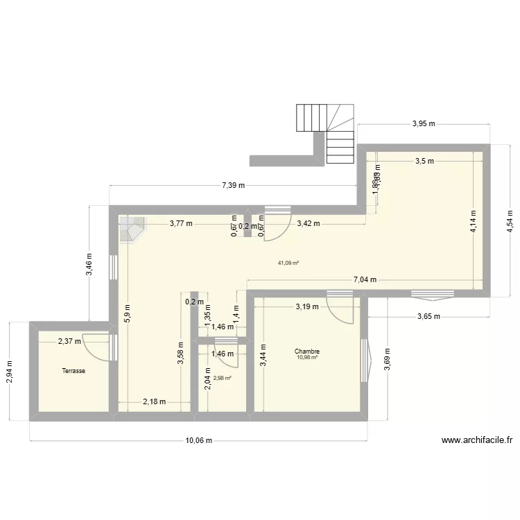 Essaouira 1. Plan de 4 Pièces et 60 m² Essaouira 1. Plan de 4 Pièces et 60 m²