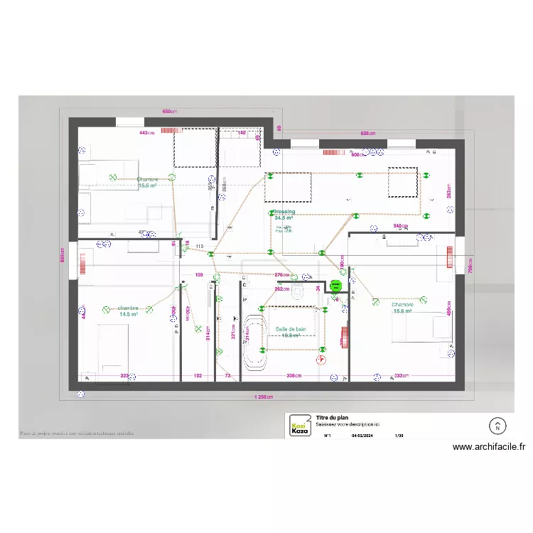 PLAN ELEC 2 FAMILLE BRIANTAIS . Plan de 