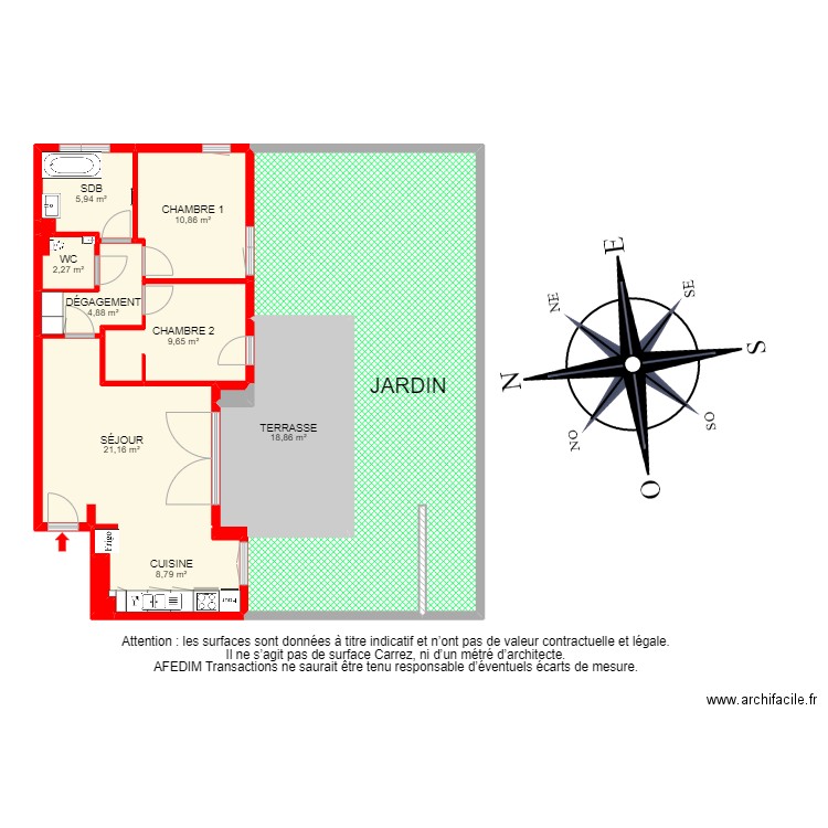 BI 20088 - . Plan de 17 pièces et 188 m2
