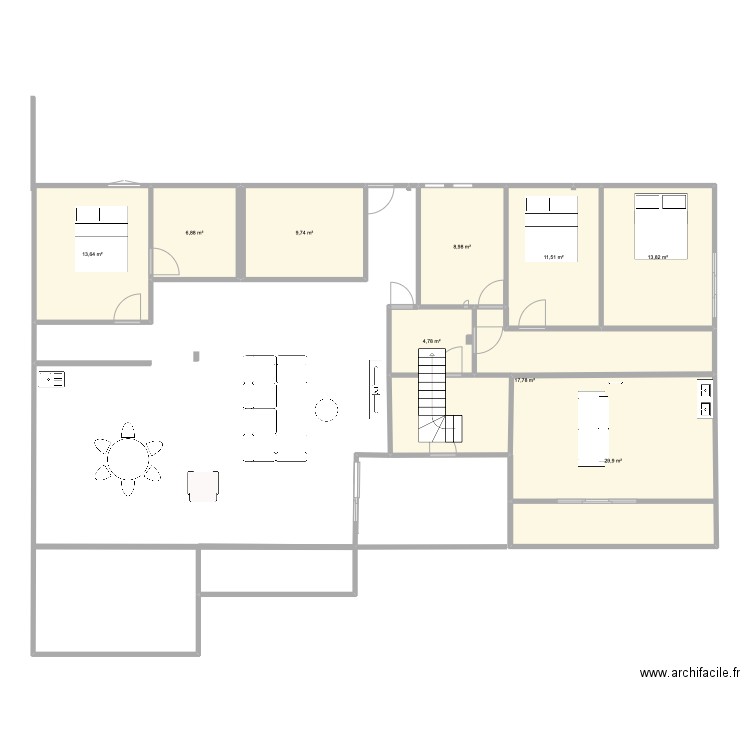 projet maison définitif 2 rep de chausse. Plan de 0 pièce et 0 m2