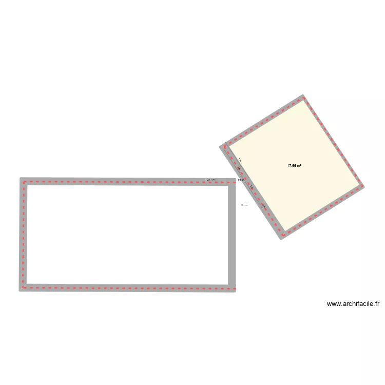 plan de masse après travaux2. Plan de 1 Pièce et 18 m² plan de masse après travaux2. Plan de 1 Pièce et 18 m²