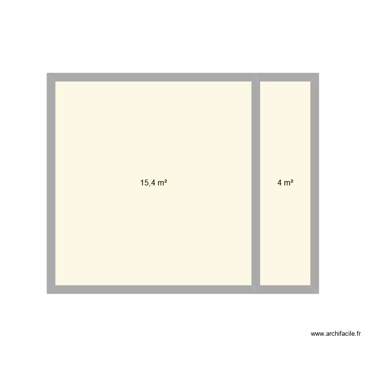 atelier. Plan de 2 Pièces et 19 m² atelier. Plan de 2 Pièces et 19 m²