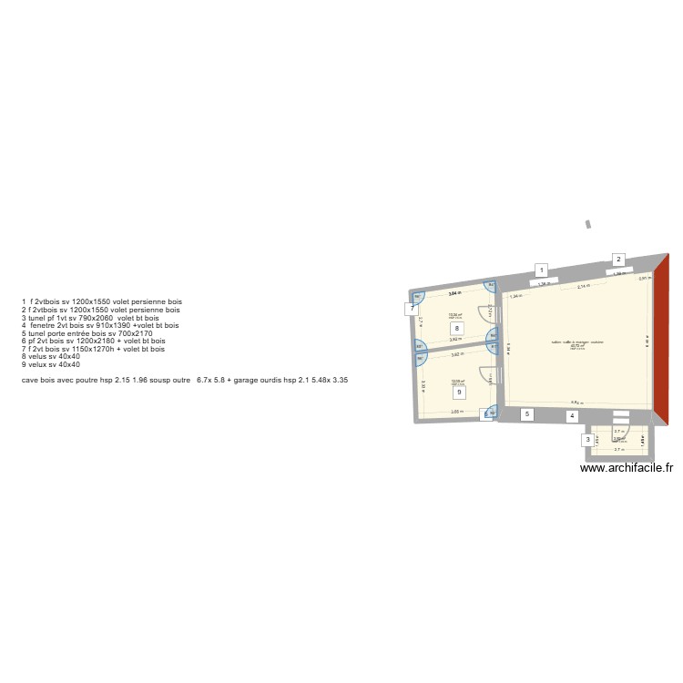 bermudez. Plan de 0 pièce et 0 m2