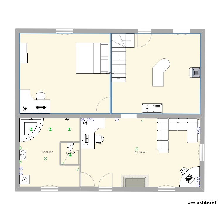 MAISON. Plan de 0 pièce et 0 m2