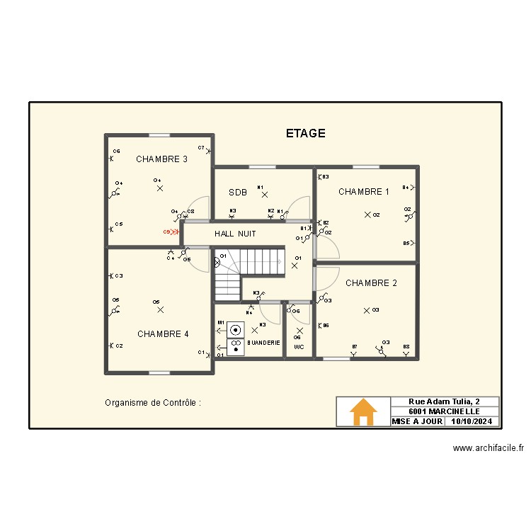JEROME '. Plan de 9 pièces et 249 m2