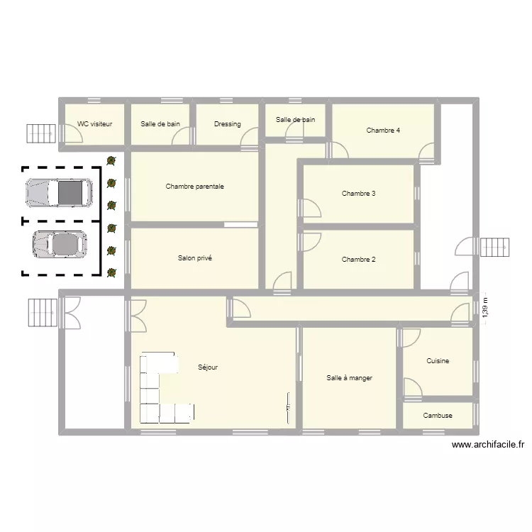 Plan jb 1. Plan de 15  et 183 m²