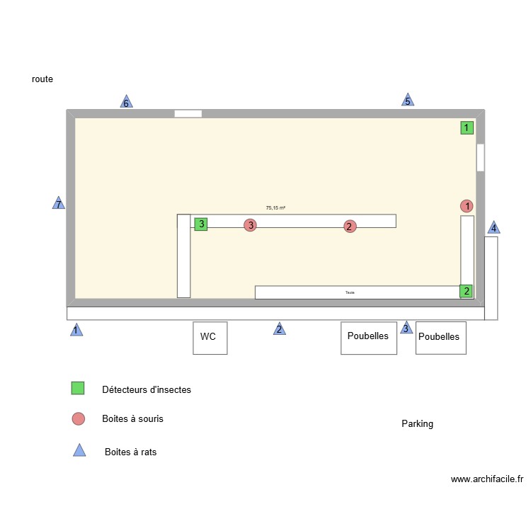 Friterie des Molignards. Plan de 0 pièce et 0 m2 Friterie des Molignards. Plan de 0 pièce et 0 m2