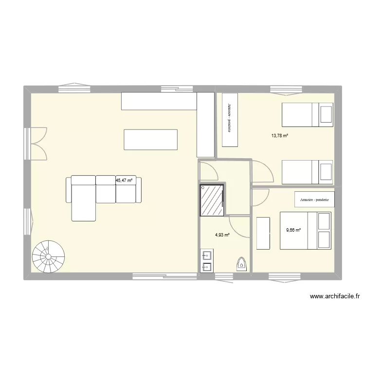 maison. Plan de 