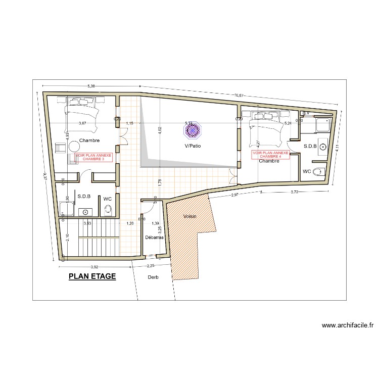 Plan elect 1er. Plan de 0 pièce et 0 m2