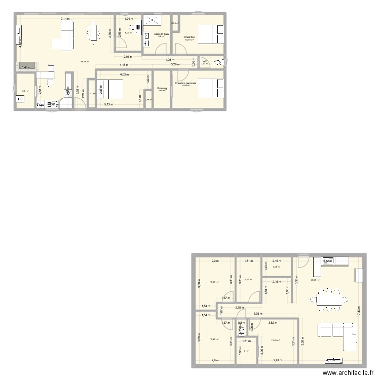 Inspi paradis 101m2. Plan de 19 pièces et 192 m2