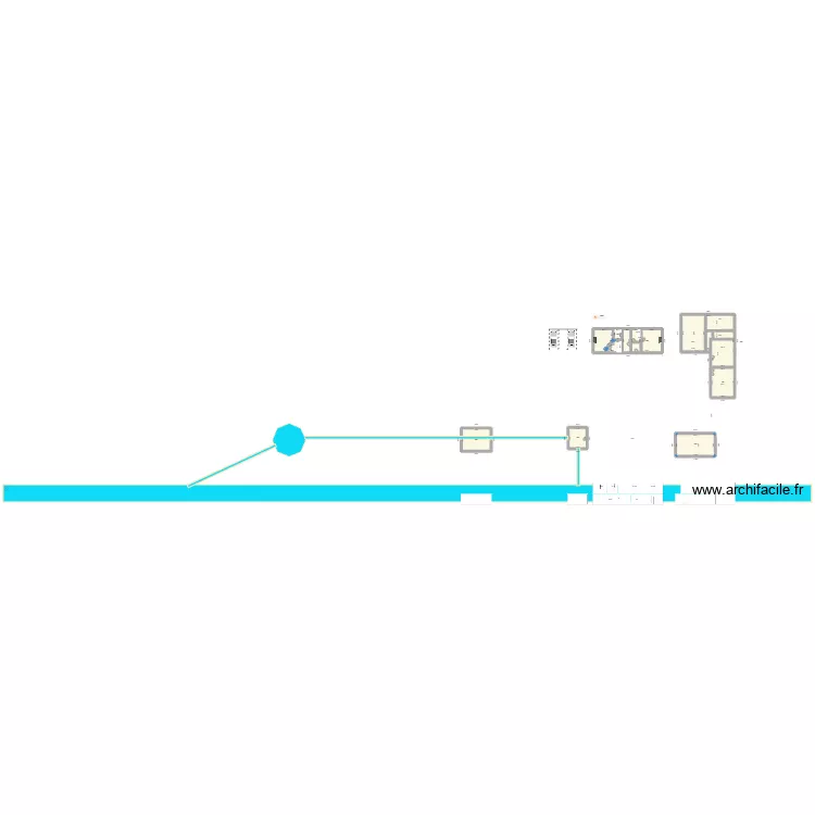 Banios RP. Plan de 11  et 681 m²