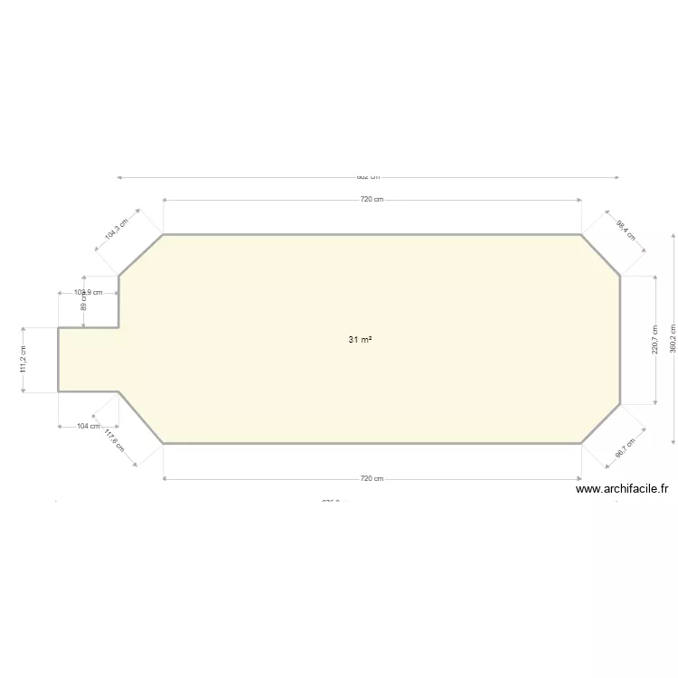 Dalle B&eacute;ton Voli&egrave;re. Plan de 
