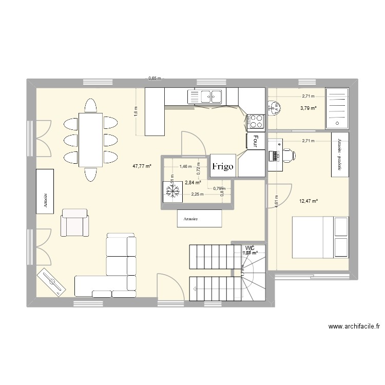 plan_albertville_4. Plan de 5 pièces et 94 m2