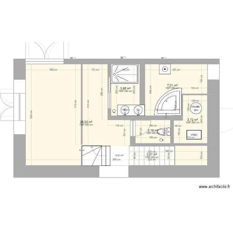 Sdb. Plan de 0 pièce et 0 m2