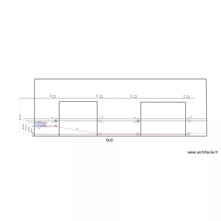 interrupteurs. Plan de 