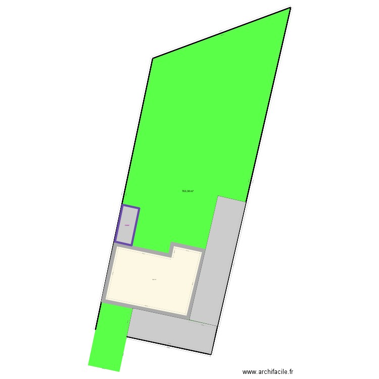 Villa Narbonne Pléiade 3. Plan de 2 pièces et 107 m2
