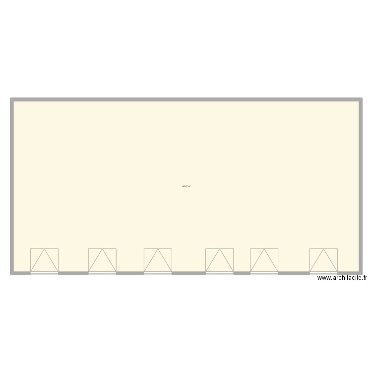 PLAN GALERIE MARCHANDE. Plan de 1 pièce et 440 m2