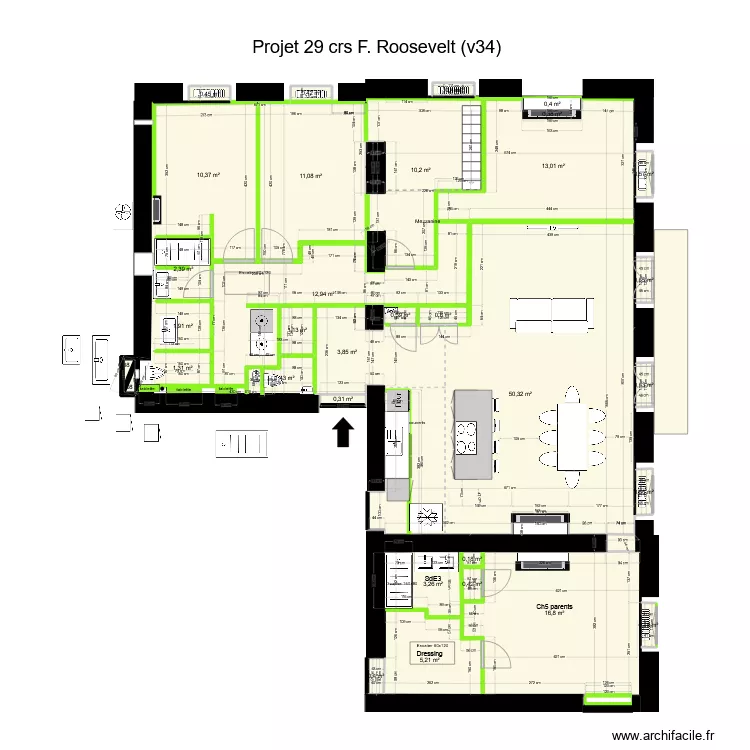 29 crs FR v35 ss meubles. Plan de 29 crs FR v35 ss meubles. Plan de