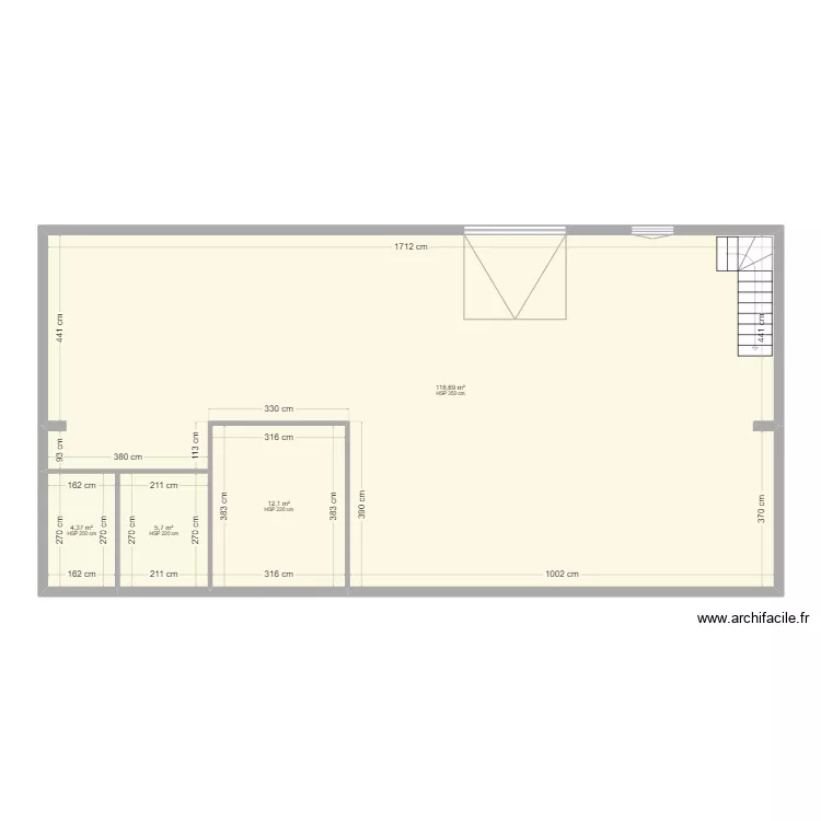 SEMEZIES SOUS SOL. Plan de 