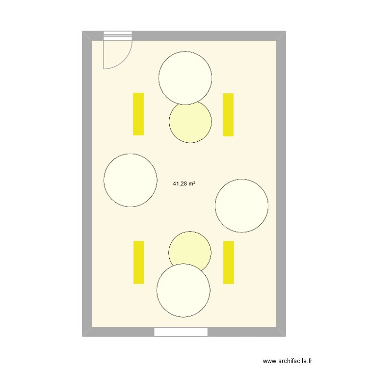 IND - SALLE DE MUSIQUE. Plan de 1 pièce et 41 m2