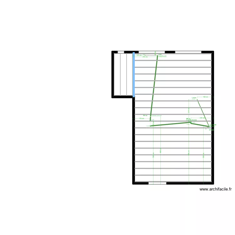 MAISON PLANCHER BETON RESERVE . Plan de 