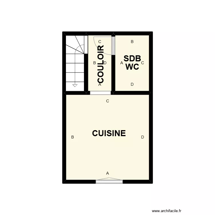 PLAN 01 ZIG ZAG PLB. Plan de 4  et 10 m²